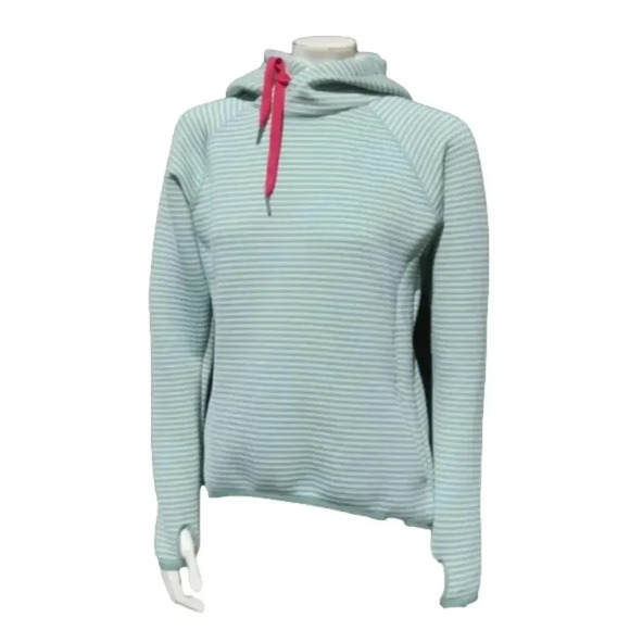 Columbia Omni Wick Castella Peak Striped Pullover Hoodie Sweatshirt Size M - Picture 9 of 9